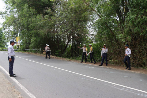 Ilustrasi kawasan Bukit Bego, Jalan Imogiri-Dlingo, Kabupaten Bantul, Jumat (9/2/2024). Foto: Polres Bantul