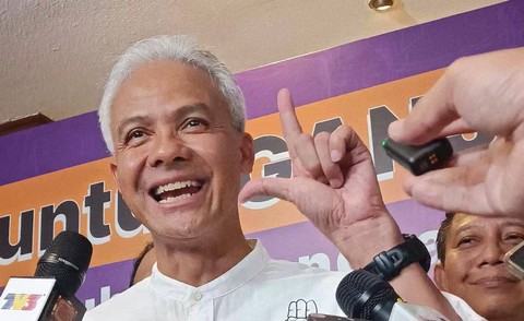 Capres nomor urut 03 Ganjar Pranowo. Foto: Annisa Thahira Madina/kumparan