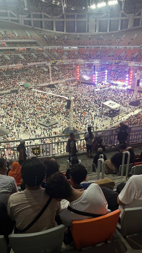 Suasanan di dalam Stadion JIS mulai dipadati pendukung AMIN.  Foto: Dok. Istimewa