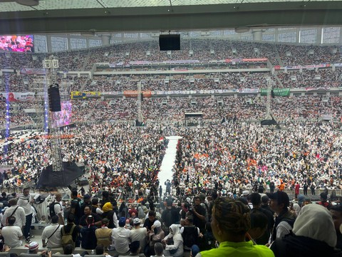 Situsasi JIS menjelang Kumpul Akbar Berani Berubah, Sabtu (10/2/2024). Foto: Haya Syahira/kumparan