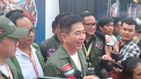 Ketua TPN Ganjar-Mahfud, Arsjad Rasjid saat diwawancarai usai Kampanye Akbar di Semarang, Jawa Tengah, Sabtu (10/2/2024). Foto: Fadlan Nuril Fahmi/kumparan