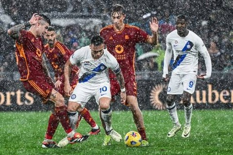AS Roma vs Inter Milan di Liga italia. Dok: Alberto PIZZOLI / AFP