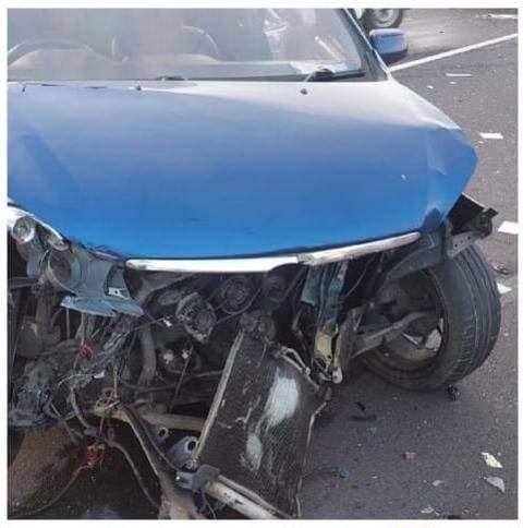 Kecelakaan beruntun 3 kendaraan di Tol Jagorawi, Minggu (11/2/2024). Foto: Dok. Istimewa