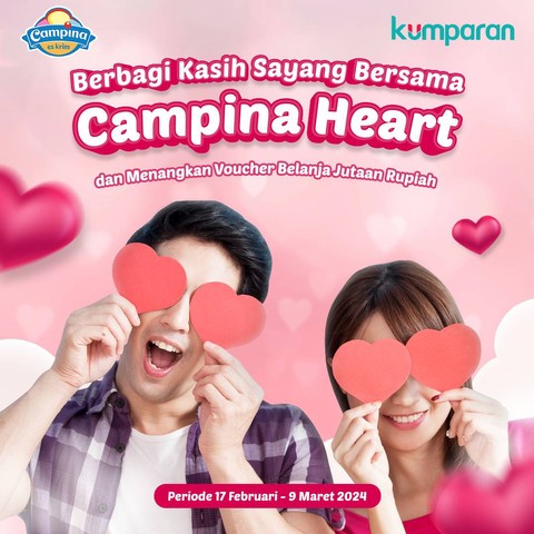 Campina menyiapkan hadiah voucher belanja jutaan rupiah untuk kamu yang menunjukkan rasa kasih sayang dengan es krim. Foto: kumparan