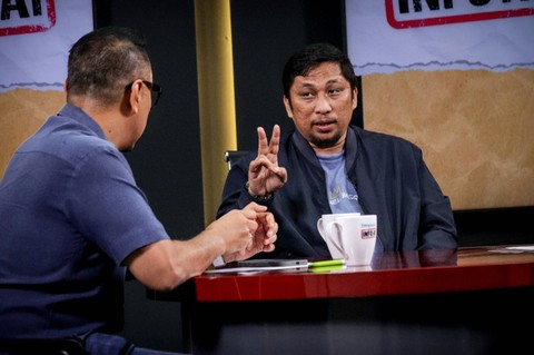 Pakar Hukum Tata Negara, Feri Amsari, dalam program Info A1 kumparan. Foto: Jamal Ramadhan/kumparan)