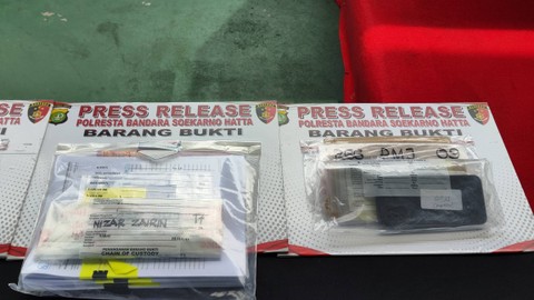 Jumpa pers pengungkapan kasus pornografi anak di Polresta Bandara Soekarno-Hatta, Sabtu (24/2/2023). Foto: Jonathan Devin/kumparan