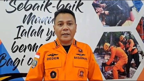 Kepala Kantor Basarnas Lampung, Deden Ridwansah saat memberikan keterangan. | Foto : Dok. Basarnas Lampung