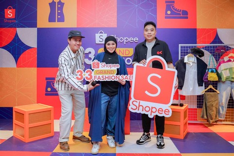 Sivia Azizah dan founder brand sepatu lokal Kanky, Alvonsus Ivan. Foto: dok. Istimewa