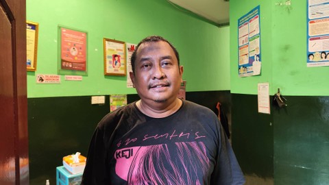 Eko Sudiyanto, Ketua RT rumah Indriana Dewi korban pembunuhan. Foto: Jonathan Devin/kumparan