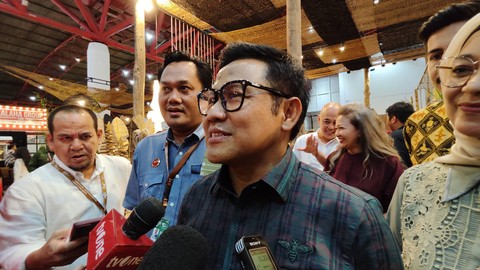 Cawapres 02, Muhaimin Iskandar alias Cak Imin, di JIExpo Kemayoran, Jakarta Pusat, Sabtu (2/3/2024). Foto: Jonathan Devin/kumparan