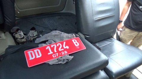 Mobil yang digunakan pelaku pemerkosaan di Kabupaten Gowa, Sulawesi Selatan. Foto: Dok. Istimewa