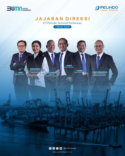 Jajaran Direksi Pelindo Terminal Petikemas. Dok: Pelindo Terminal Petikemas