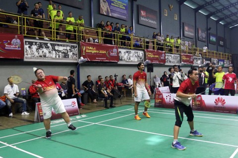 Piala BangBro Badminton Triple 2024 di Candra Wijaya International Badminton Centre, Serpong Utara, Tangerang Selatan, Banten, pada Sabtu (2/3/2024). Foto: PBSI