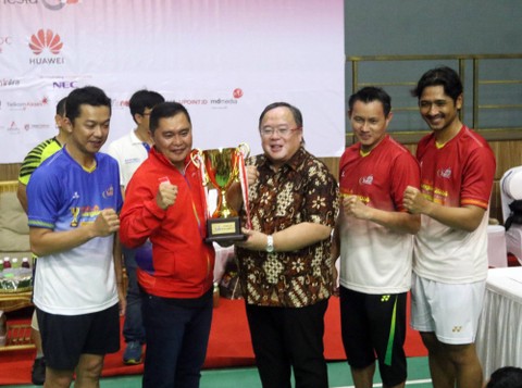 Piala BangBro Badminton Triple 2024 di Candra Wijaya International Badminton Centre, Serpong Utara, Tangerang Selatan, Banten, pada Sabtu (2/3/2024). Foto: PBSI