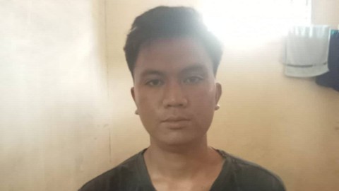 Edwin Hasibuan (23 tahun). Foto: Polsek Pangkalan Kuras