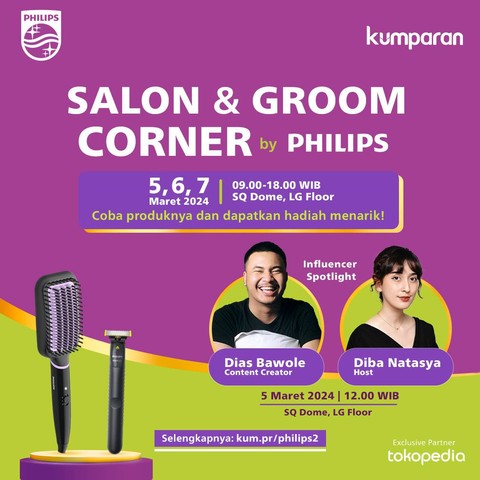 Salon & Groom Corner by Philips. Foto: kumparan