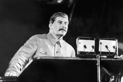 Gambar diambil pada tahun 1937 di Moskow dari Yossif V. Dzhugashvili yang dikenal sebagai Joseph Stalin, kepala negara Soviet ("manusia baja", 1879-1953). Foto: AFP