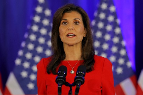 Kandidat presiden dari Partai Republik dan mantan Duta Besar AS untuk PBB Nikki Haley. Foto: Brian Snyder/REUTERS