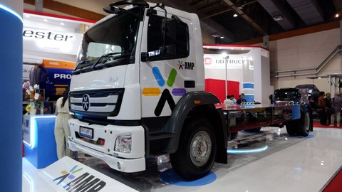Truk konversi listrik AMP garapan PT Alun. Foto: Aditya Pratama Niagara/kumparan