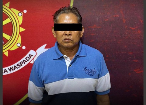 Pelaku pencabulan yang berhasil diamankan. | Foto: Dok Polres Metro