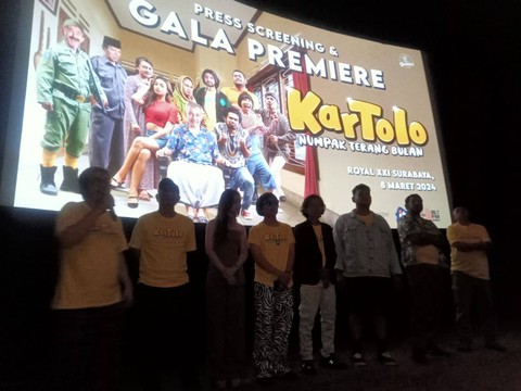 Gala premier film Kartolo Numpak Terang Bulan. Foto: Masruroh/Basra