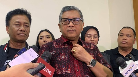 Sekjen PDIP Hasto Kristiyanto hadiri undangan Front Penyelemat Demokrasi dan Reformasi (F-PDR) melawan kecurangan pemilu, Sabtu (9/3/2024). Foto: Paulina Herasmaranindar/kumparan