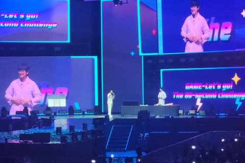 Chanyeol EXO menggelar fancon The Eternity in Jakarta di ICE BSD, Serpong, Sabtu (9/3/2024). Foto: Ela Nurlaela/kumparan