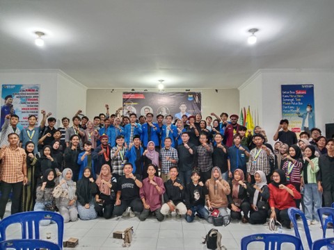 Diskusi publik perdana PC PMII Bandar Lampung. | Eka Febriani / Lampung Geh