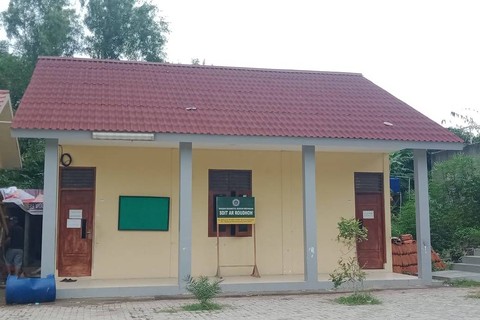 Bangunan pesantren yang didirikan oleh pedagang cilok di Karawang.   Foto: Dok. Istimewa