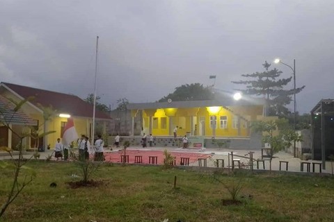 Bangunan pesantren yang didirikan oleh pedagang cilok di Karawang.   Foto: Dok. Istimewa