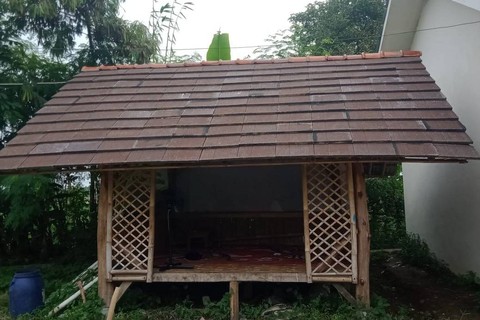 Bangunan pesantren yang didirikan oleh pedagang cilok di Karawang.   Foto: Dok. Istimewa