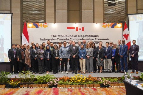 Perundingan Putaran Ketujuh Indonesia–Canada Comprehensive Economic Partnership Agreement (ICA–CEPA). Foto: dok. Biro Humas Kemendag