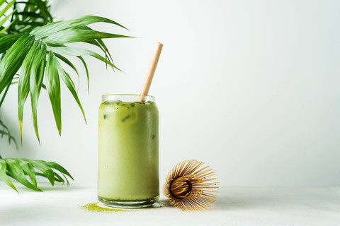 Ilustrasi Inspirasi Takjil: Es Matcha Jelly. Foto: Pinkasevich/Shutterstock