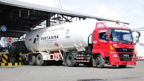 Mobil angkutan LPG bersubsidi milik Pertamina. (foto: istimewa) 