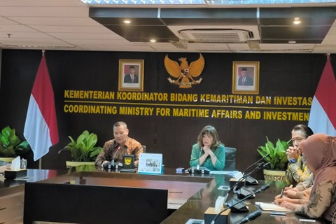Konferensi Pers Kick Off Indonesia International Sustainability Forum (ISF) 2024, di Kantor Kemenko Marves, Jumat (22/3/2024). Foto: Akbar Maulana/kumparan