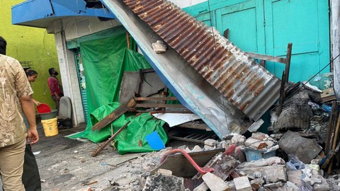 Gempa 6.5 Magnitudo di Tuban berimbas ke Surabaya, 5 bangunan alami kerusakan. Foto: Mili.id