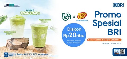 Promo merchant BRI di Feel Matcha. Foto: BRI
