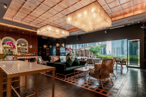 Restoran mewah Nube9 Sky Lounge & Golf resmi buka di SCBD, Jakarta, Jumat (23/3/2024). Foto: Dok. Nube9 Sky Lounge & Golf