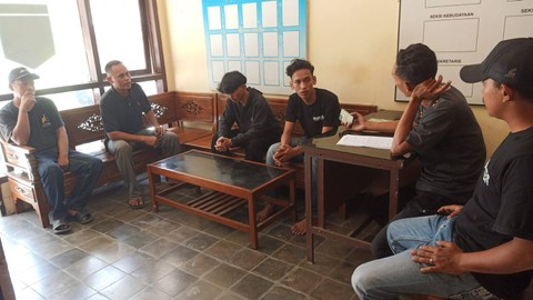 Polisi amankan remaja yang lakukan pemukulan di Bantul. Foto: Dok. Istimewa