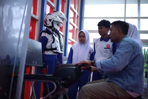 Komitmen Sinergi Bagi Negeri dari Yayasan Astra Honda Motor salah satunya diwujudkan dengan fasilitas Safety Riding Lab Astra Honda terletak di SMK Muhammadiyah 1 Kepanjen, Malang. Foto: dok. AHM