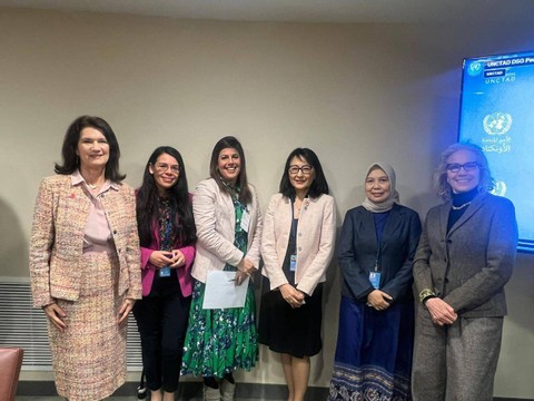 Side event "Woman Empowerment Troughs Trade: Breaking Barriers and Transforming Subsistence into Value Chain Participation" di sela-sela Conference Comission of the Status of Woman ke-68 di Kantor PBB, New York, Amerika Serikat, Rabu (13/3). Foto: Kemendag