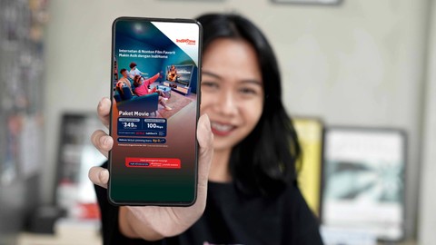 Layanan baru IndiHome Paket Movie. Foto: Telkomsel