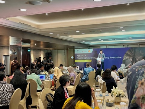 Diskusi ASEAN-UK Advancing Creative Economy di Ayana Jakarta, Selasa (26/3). Foto: Tiara Hasna/kumparan