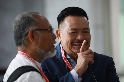 Anggota Tim Pembela Prabowo-Gibran Otto Hasibuan mengikuti sidang perdana perselisihan hasil Pemilu (PHPU) atau Pilpres 2024 di Gedung Mahkamah Konstitusi, Jakarta, Rabu (27/3/2024).   Foto: Aditia Noviansyah/kumparan