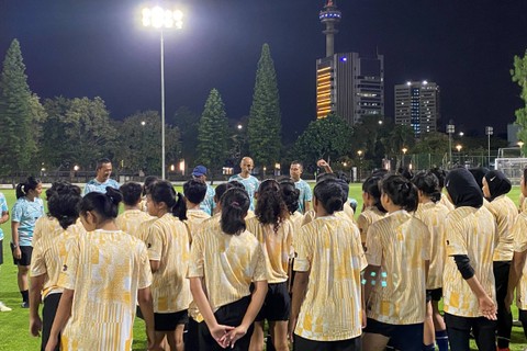 Seleksi gelombang pertama Timnas Wanita Indonesia U-17 jelang Piala Asia Wanita U-17 Bali 2024, di Lapangan ABC, Senayan, Jakarta, Rabu (27/3/2024). Foto: Antika Fahira/kumparan