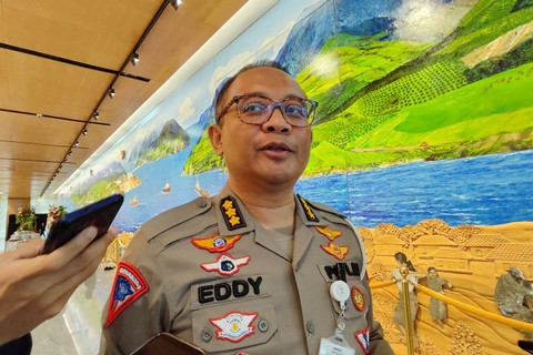 Kabag Ops Korlantas Polri Kombes Eddy Djunaedi di Menara Astra, Jakarta, Rabu (28/3). Foto: Jonathan Devin/kumparan