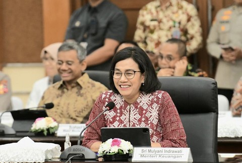 Menteri Keuangan Sri Mulyani Indrawati sampaikan laporan keuangan pemerintah pusat tahun 2023. Foto: Instagram @smindrawati