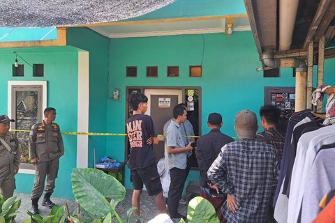 TKP suami bunuh istri di wilayah Taman Cimanggu, Kota Bogor, Kamis (28/3/2024). Foto: kumparan