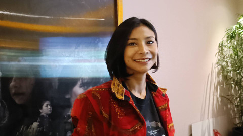 Shareefa Daanish dalam Konferensi Pers film Marni: The Story of Wewe Gombel. Foto: Dok. Istimewa