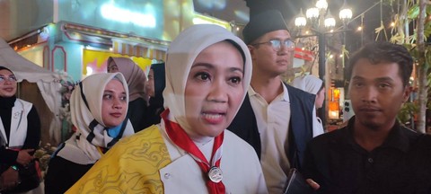 Atalia Praratya saat ditemui di Pasar Kreatif Jawa Barat (PKJB), Kota Bandung, pada Jumat (29/3).  Foto: Rachmadi Rasyad/kumparan